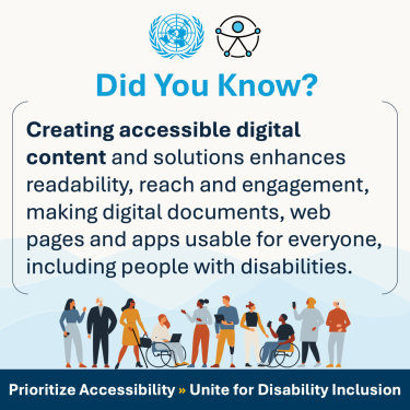 Creating accessible digital content and solutions enhances readability, reach and engagement, making digital documents, web pages and apps usable for everyone, including people with disabilities. 